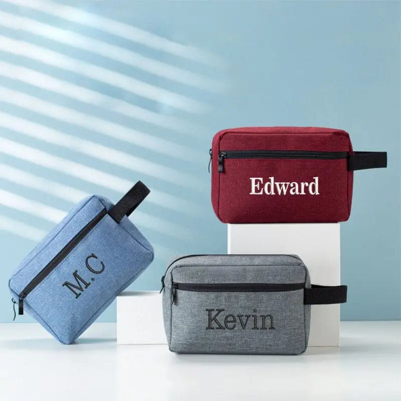 Trousse de Toilette Personnalisée <br>Tissu Oxford Voyage Paisible